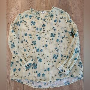 Beachlunchlounge Cotton Peasant Top M